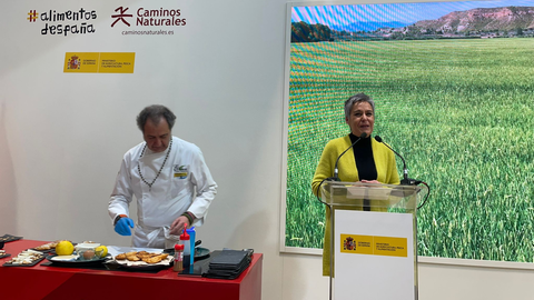 Presentaci&oacute;n de Calasparra en el stand de Alimentos de Espa&ntilde;a