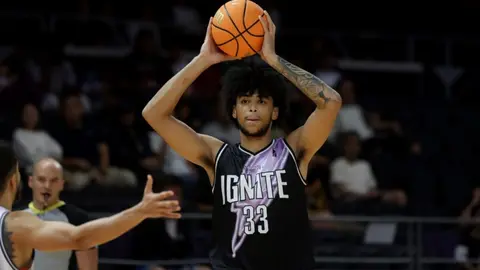 Izan Almansa, en la G-League