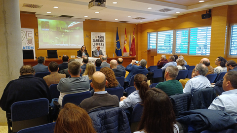 La consejera Sara Rubira en el acto de presentaci&oacute;n de los actos del 25 aniversario del Consejo de Agricultura Ecol&oacute;gica de la Regi&oacute;n de Murcia.