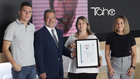 Entrega a Tahe del certificado de Aenor
