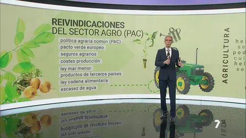 Esta son las reivindicaciones de los agricultores en la Regi&oacute;n de Murcia (foto: La 7)