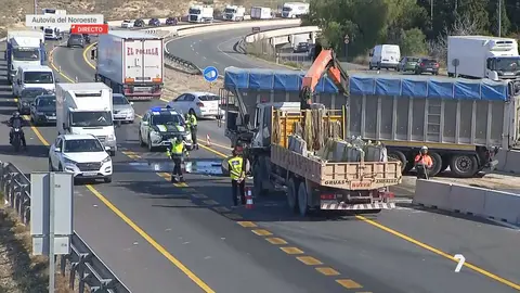 Accidente en la autov&iacute;a del Noroeste de la Regi&oacute;n de Murcia (foto: La 7)