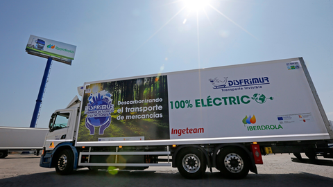 Cami&oacute;n el&eacute;ctrico de Disfrimur
