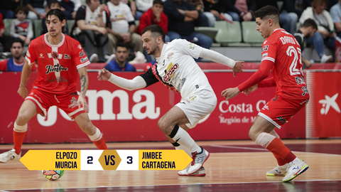 Jimbee Cartagena se lleva otro derbi al vencer a ElPozo Murcia Costa C&aacute;lida (2-3)
