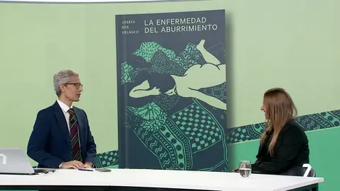 Entrevista de Luis Alc&aacute;zar a Josefa Ros, autora de "La enfermedad del aburrimiento" (foto: La 7)