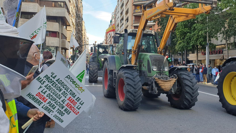 Imagen de archivo de una movilizaci&oacute;n agraria