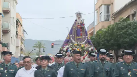 La Virgen de la Fuensanta en su bajada en romer&iacute;a