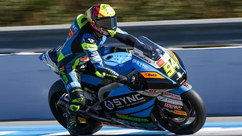 Ferm&iacute;n Aldeguer durante la pretemporada de 2024 en Moto2 (foto: MotoGP)