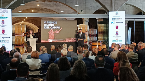 La consejera Sara Rubira durante la entrega de los premios Diario del Campo