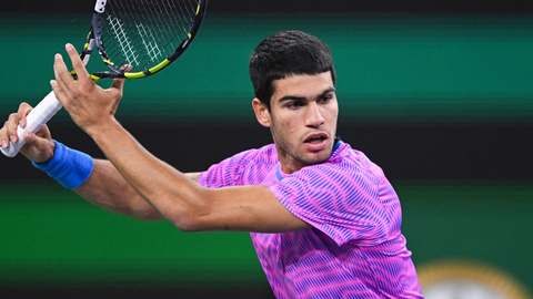 Carlos Alcaraz, en su debut en Indian Wells