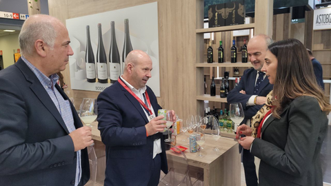 La consejera Sara Rubira en la Feria ProWein que se celebra en D&uuml;sseldorf