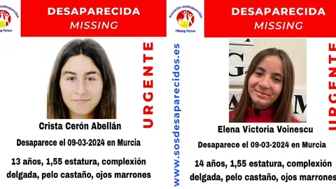 Crista Cer&oacute;n Abell&aacute;n y Elena Victoria Voinescu (foto: SOS Desaparecidos)