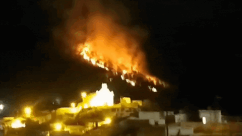 Incendio cerca de La Fuensanta