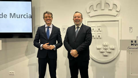 El consejero de Econom&iacute;a, Hacienda y Empresa, Luis Alberto Mar&iacute;n, presidi&oacute; esta ma&ntilde;ana la toma de posesi&oacute;n de Juan Antonio de Heras como director general del ente p&uacute;blico Radiotelevisi&oacute;n de la Regi&oacute;n de Murcia (RTRM)