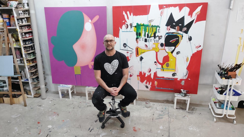 El artista murciano Mois&eacute;s Yag&uuml;es