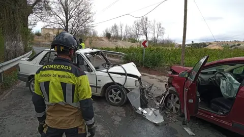 Accidente mortal en el paraje de Maripinar de Cieza (foto: La 7)