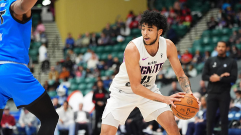 El murciano Izan Almansa, alero del Ignite de la NBA G-League