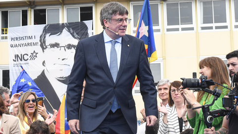 El cabeza de lista de Junts+ Puigdemont per Catalunya a las elecciones catalanas, Carles Puigdemont