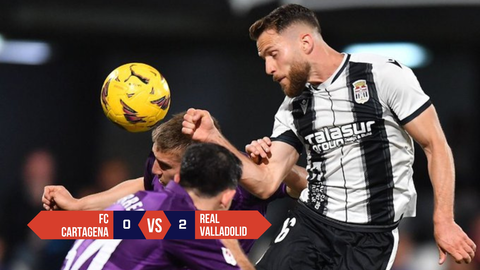 Derrota del FC Cartagena ante el Valladolid