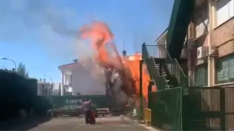 Incendio en el IES Francisco de Goya de Molina de Segura