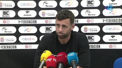 Rodri R&iacute;os, exjugador del Real Murcia y actual delantero del AD Ceuta (foto: Radio Televisi&oacute;n Ceuta)