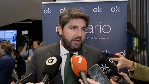 Fernando L&oacute;pez Miras, presidente de la Regi&oacute;n de Murcia (foto: La 7)