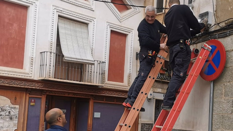 Imagen de la instalaci&oacute;n de las c&aacute;maras de seguridad