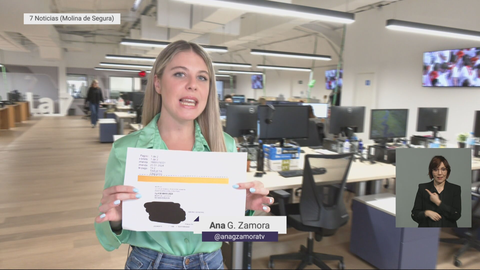 La periodista de La 7 Ana G. Zamora