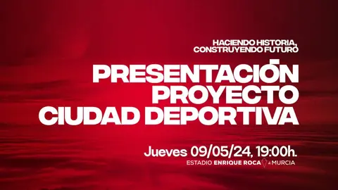 Presentaci&oacute;n de la Ciudad Deportiva del Real Murcia (foto: Real Murcia)