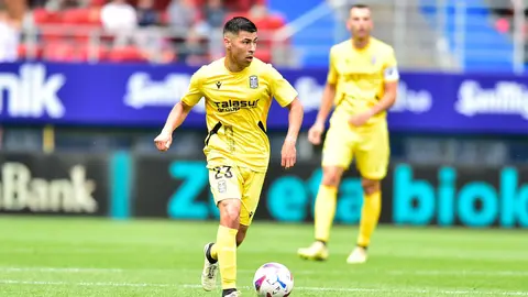 Alcarc&oacute;n, jugador del FC Cartagena, en el partido ante el SD Eibar (foto: FC Cartagena)