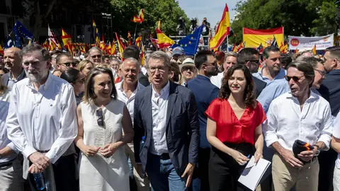 Gran manifestaci&oacute;n del PP en Madrid contra S&aacute;nchez y la amnist&iacute;a