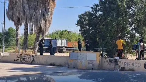 Desalojo de chabolas en La Fica