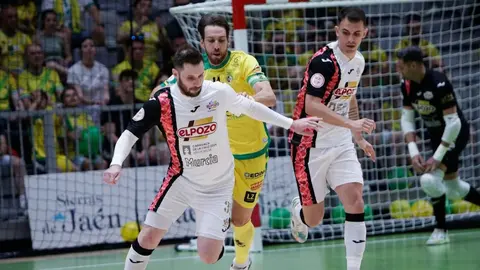 Lance del partido entre ElPozo Murcia y Ja&eacute;n Para&iacute;so Interior (foto: ElPozo Murcia)