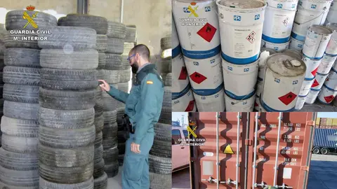 Im&aacute;genes del material incautado en el marco de la operaci&oacute;n &lsquo;Predicador&rsquo; (foto: GC)