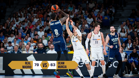 Segunda derrota del UCAM Murcia ante el Real Madrid