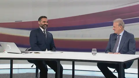 Manuel Campo Vidal durante su entrevista en 7 Noticias (foto: La 7)