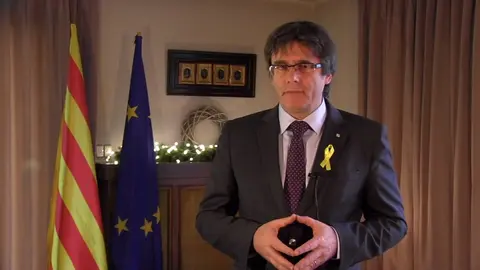 Carles Puigdemont, en su discurso de fin de a&ntilde;o