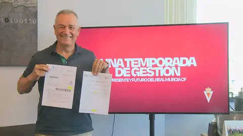 Felipe Moreno, presidente del Real Murcia (foto: La 7)
