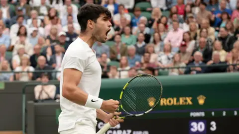 Alcaraz, en Wimbledon