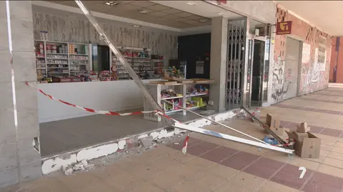 Robo en un estanco de Puebla de Soto (foto: La 7)