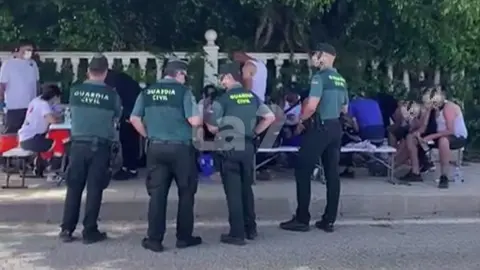 13 personas est&aacute;n siendo atendidas en Cabo Cope (foto: La 7)