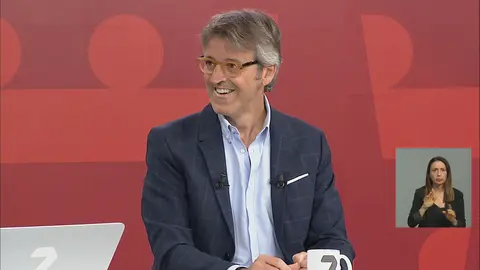 Entrevista a Luis Alberto Mar&iacute;n en 7 Noticias (foto: La 7)
