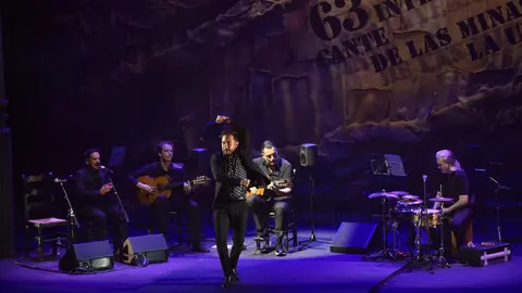 Carlos Pi&ntilde;ana en el Festival Cante de las Minas