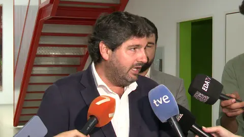 Fernando L&oacute;pez Miras, presidente de la Regi&oacute;n de Murcia, en el Festival Cante de las Minas de La Uni&oacute;n (foto: La 7)