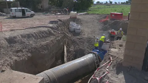 Obras del AVE en Lorca (foto: La 7)