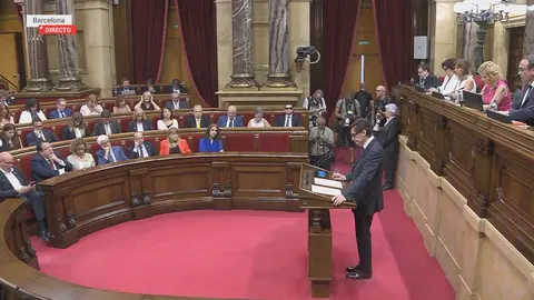 Pleno de investidura de Salvador Illa (foto: La 7)