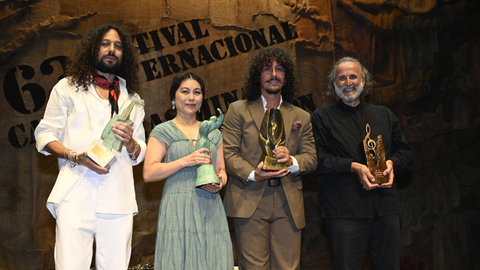Galardonados por el Festival Internacional Cante de las Minas 2024 (foto: Cante de las Minas)