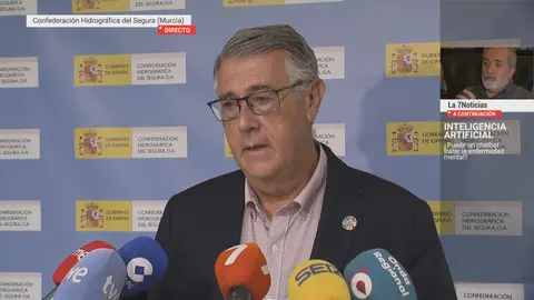 Mario Urrea, presidente de la Confederaci&oacute;n Hidrogr&aacute;fica del Segura (foto: La 7)