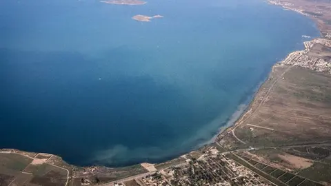 Imagen a&eacute;rea del Mar Menor (foto: Greenpeace)