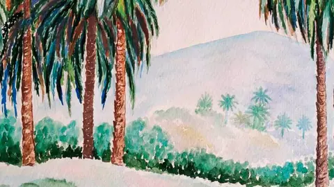 Cartel de la exposici&oacute;n 'Transparencias' del pintor Pedro Antonio Abril